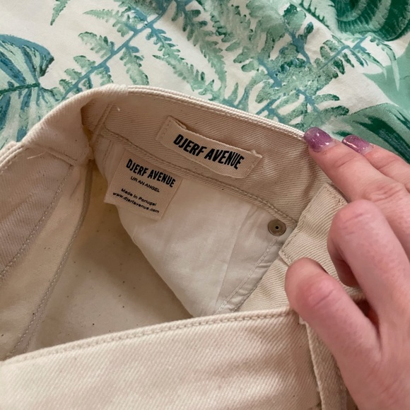 NWT Djerf Avenue Remake Denim Skirt Maxi Cream - Picture 13 of 13